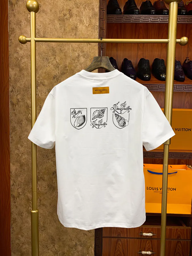 1V Loro Piana Men's and Women's Short Sleeve Trendy and Futuristic Design