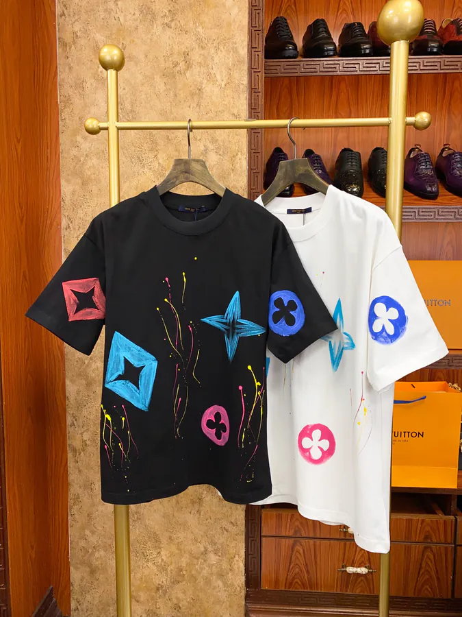 1V Loro Piana Men's and Women's Short Sleeve Trendy and Futuristic Design