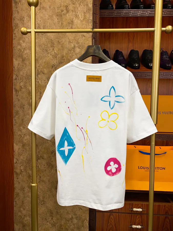 1V Loro Piana Men's and Women's Short Sleeve Trendy and Futuristic Design