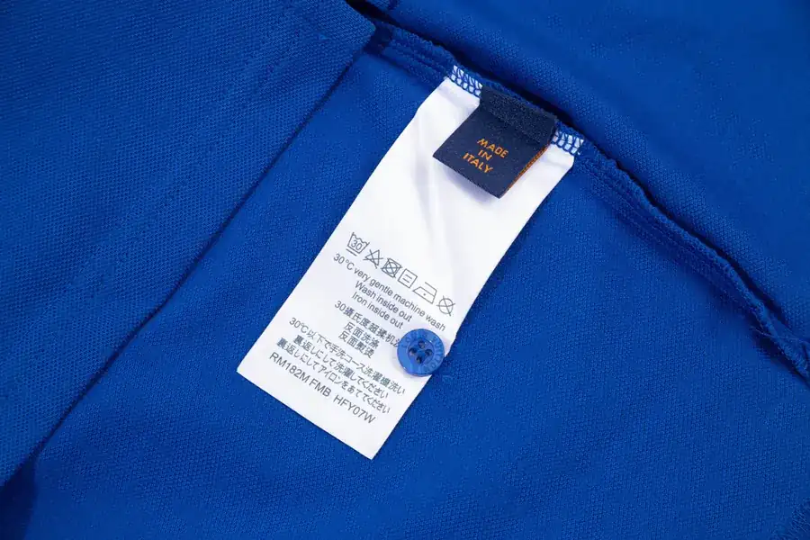1V Armani Polo Shirt Short Sleeve with Classic Knit Check Pattern