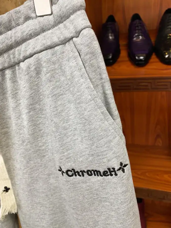 Come Hearts Crosshatch Denim情侣Shorts