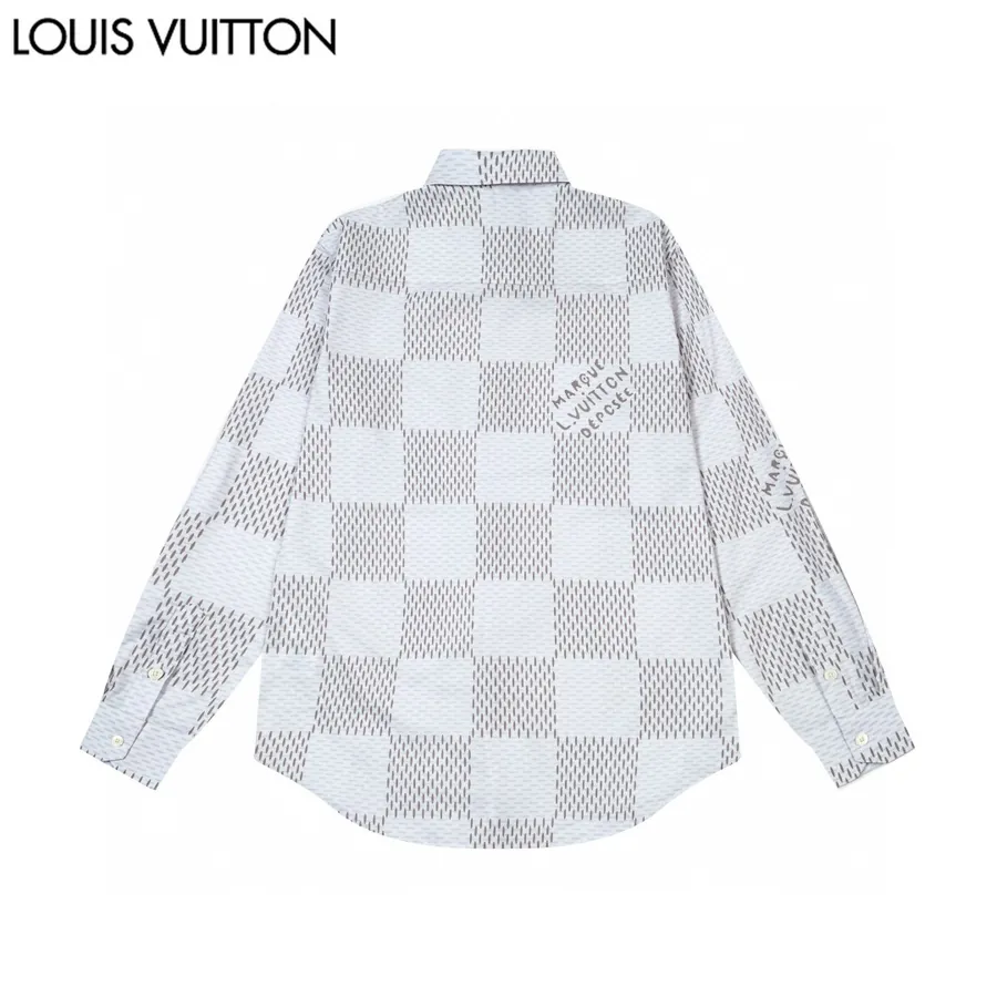 P260 Premium Long Sleeve Print Shirt with Chessboard Pocket