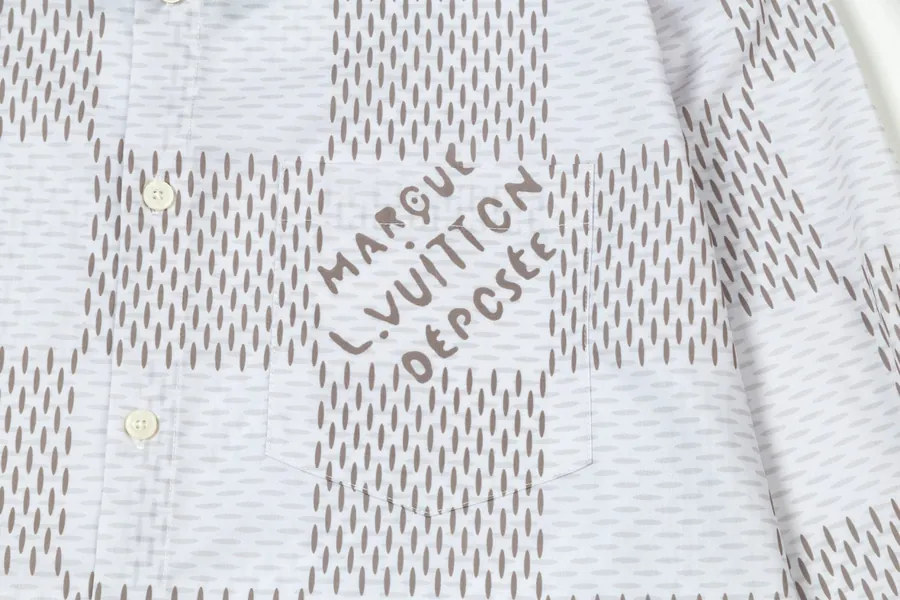P260 Premium Long Sleeve Print Shirt with Chessboard Pocket