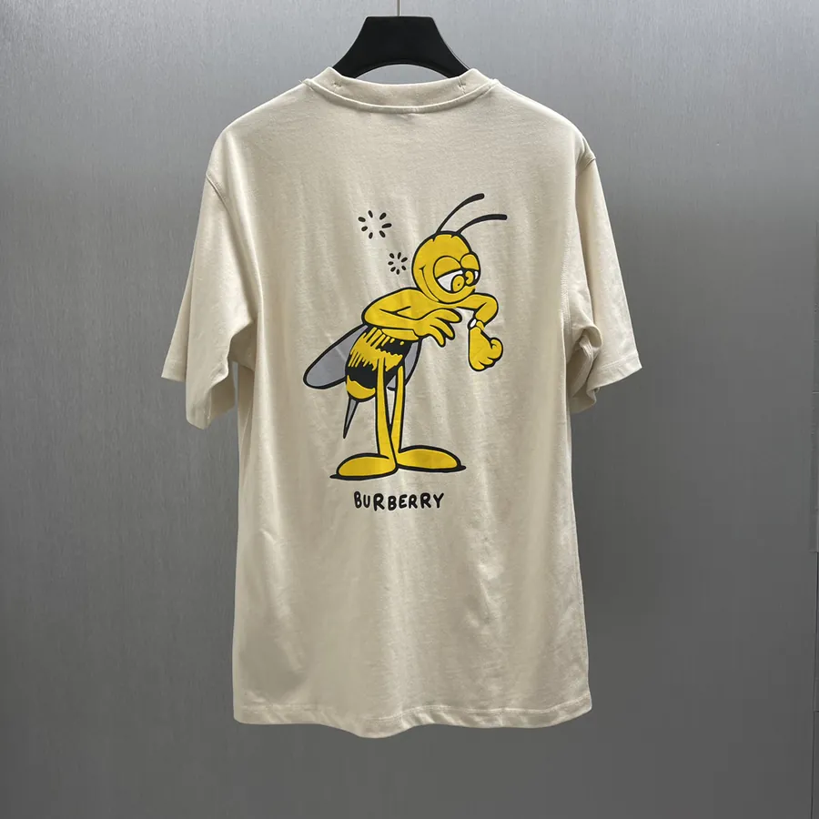 Burberry Round Neck T Shirt with Bees Print