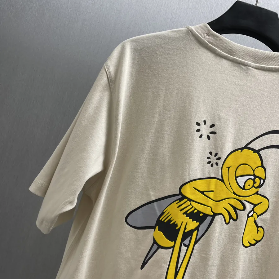 Burberry Round Neck T Shirt with Bees Print