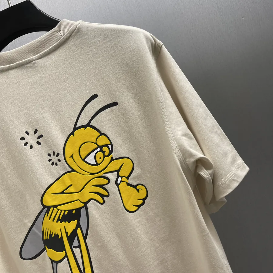 Burberry Round Neck T Shirt with Bees Print