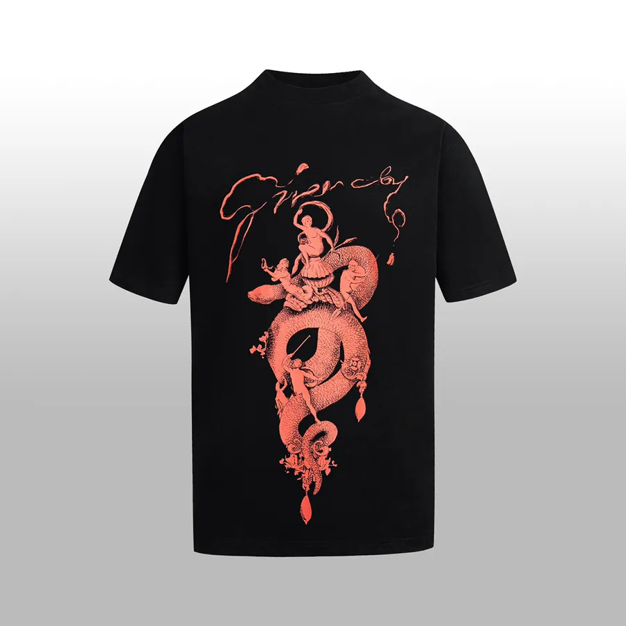 GIVENCHY Embroidered Logo情侣款Short T