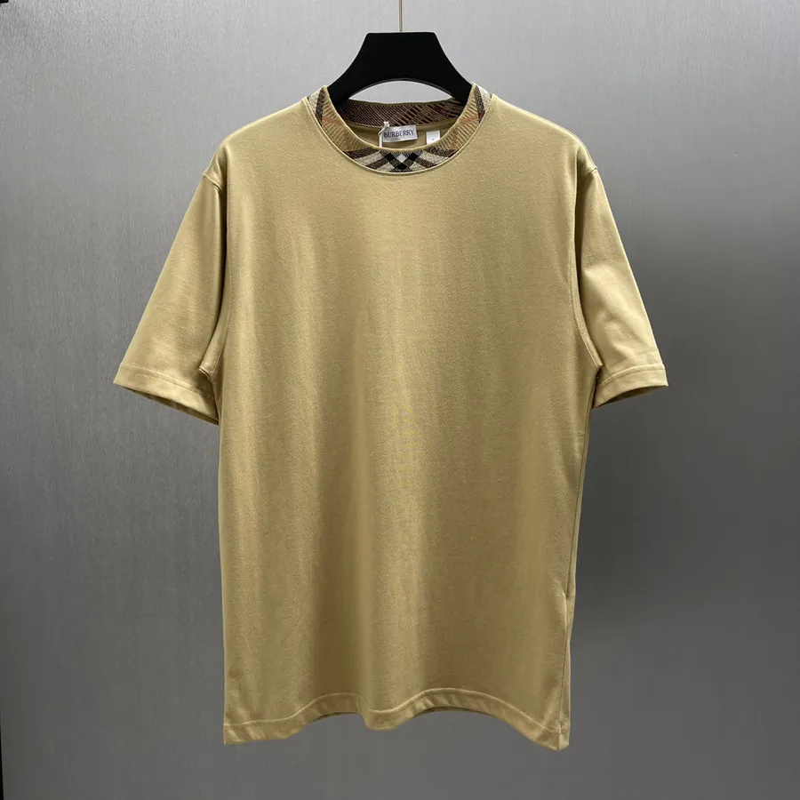 Burberry New Arrival Checked Cotton Work T Shirt