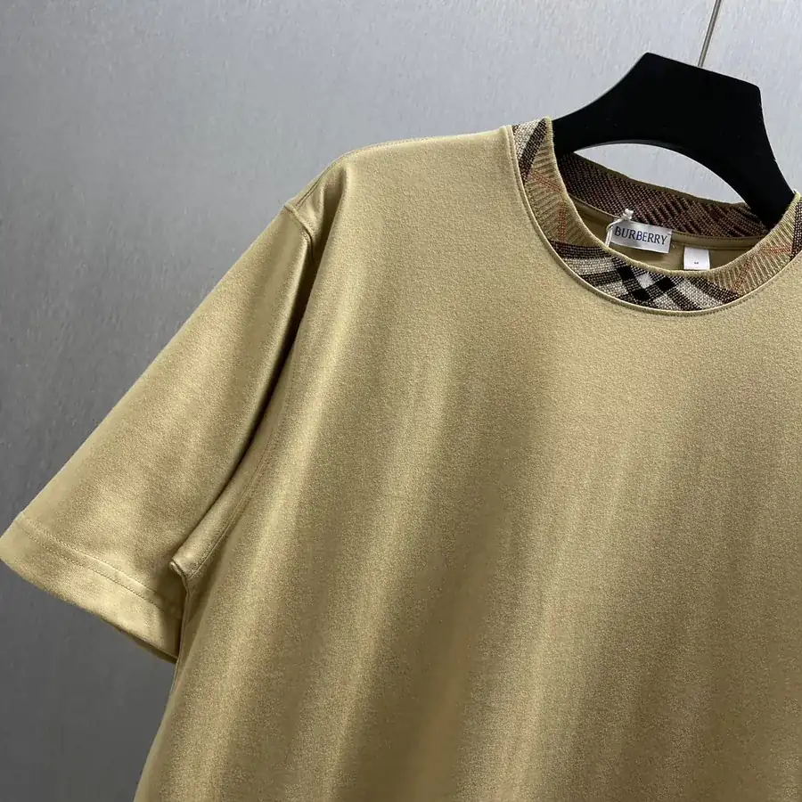 Burberry New Arrival Checked Cotton Work T Shirt