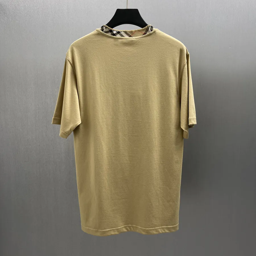 Burberry New Arrival Checked Cotton Work T Shirt
