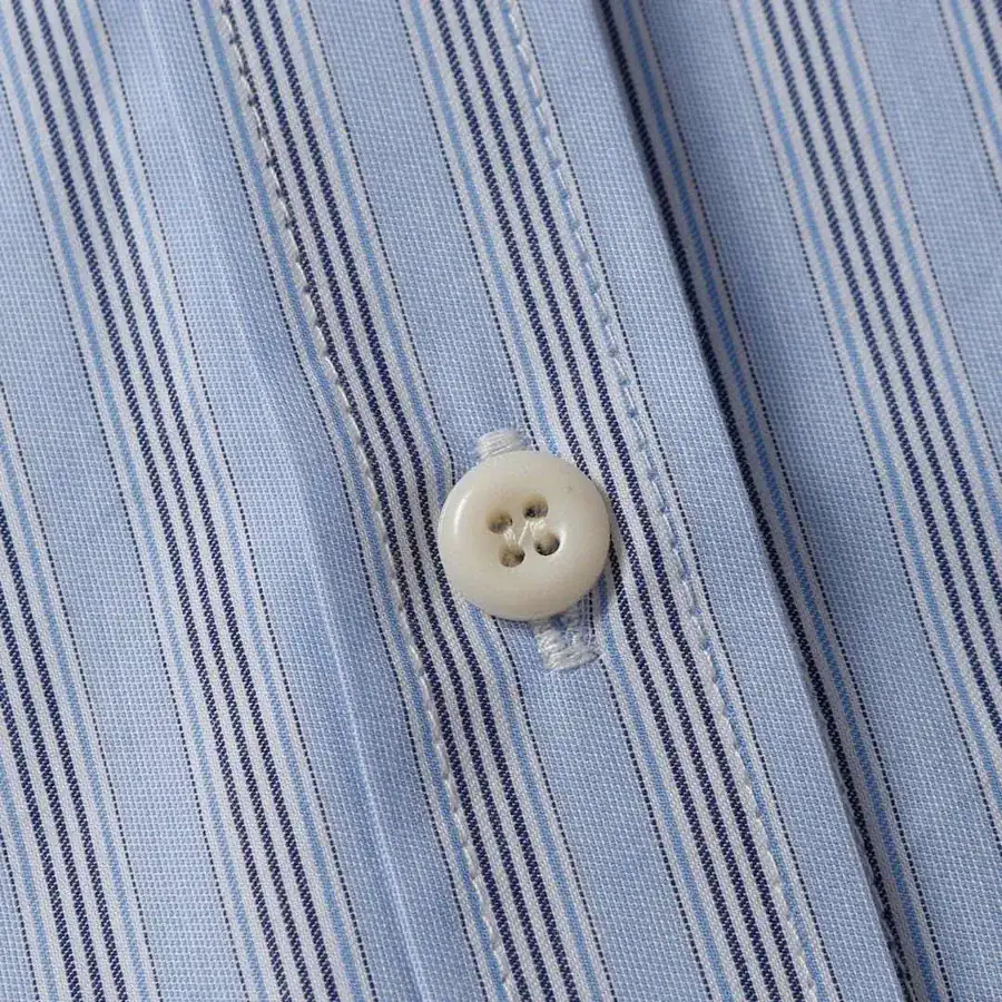 MIUMIU 25 Point SS New Arrival Embroidered Striped Cotton Shirt