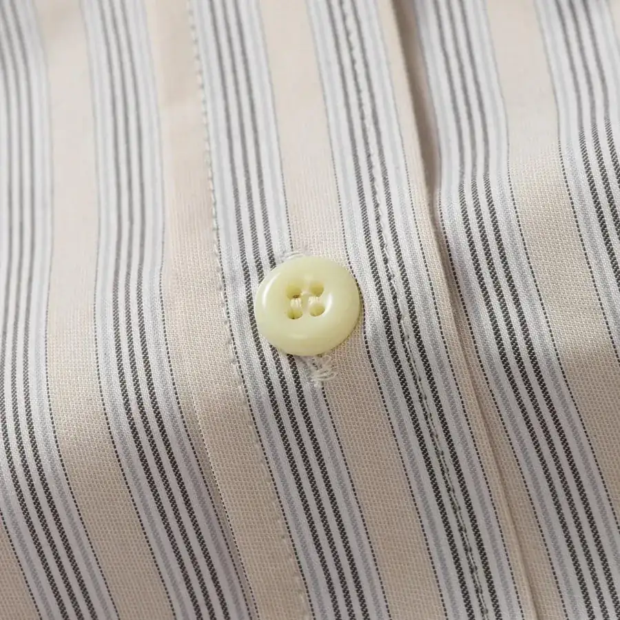 Miumiu Miu Miu 25ss New Arrival Embroidered Striped Regular Shirt
