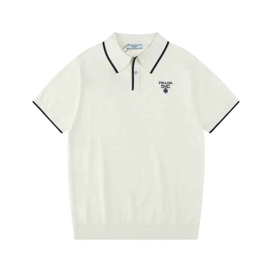 PRAD@ Summer New Knit Stretch Polo Shirt for Men