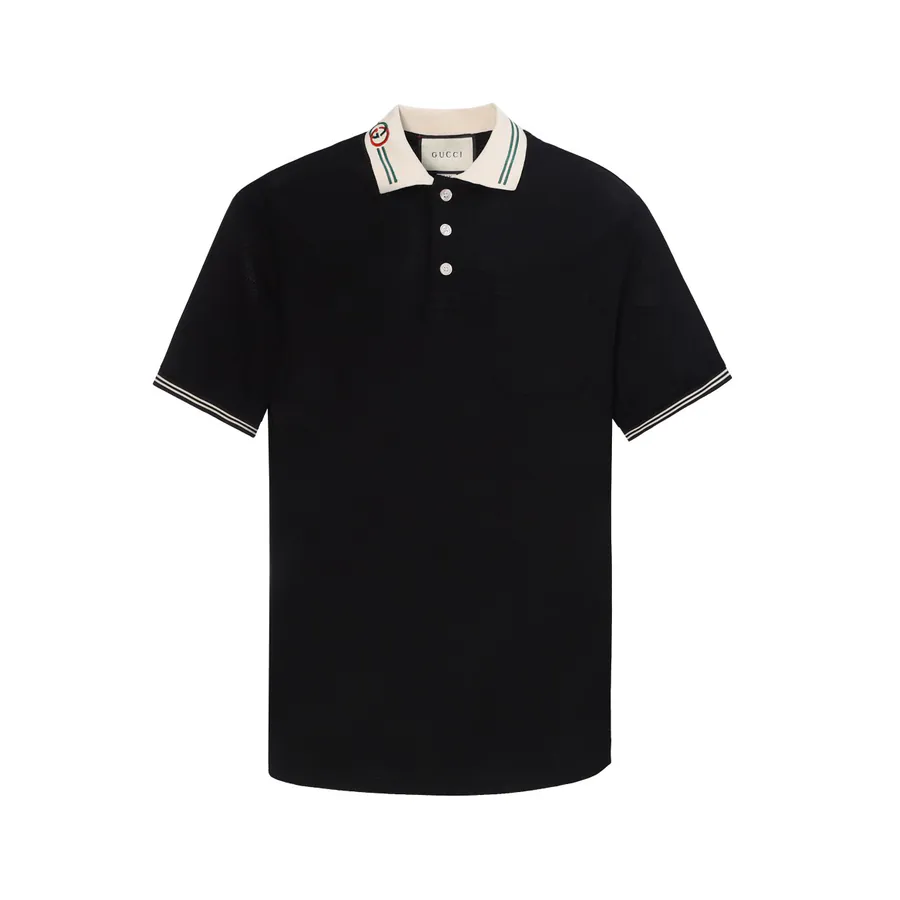 Gucci Double G Embroidered Polo Shirt