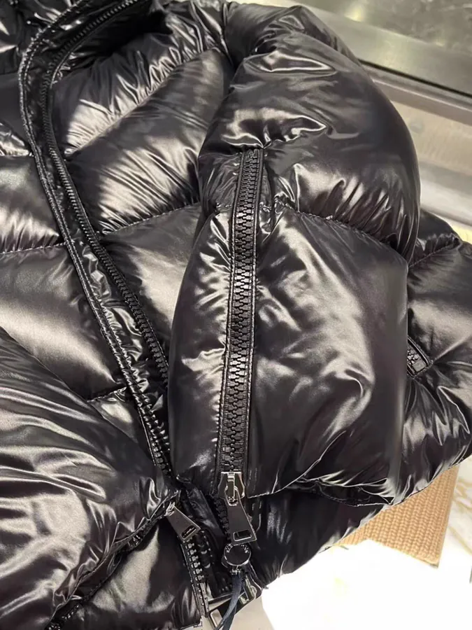 Moncler Montrose Short Jacket with Hidden Logo