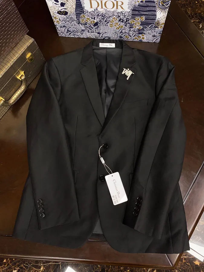 CD DIOR 2024 Fashion Barba Suit Set Men's Premium Leisure Suit, Vest, and Trousers