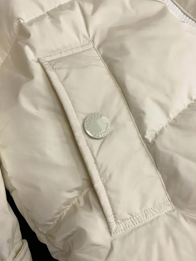 Moncler Fox Fur Trim Winter Coat Long Style