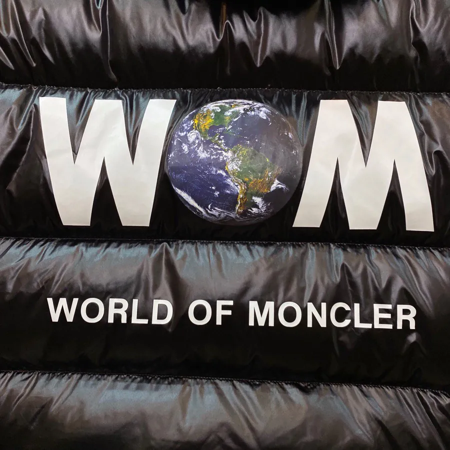 Moncler x Hiroshi Fujiwara Collaboration Earth Pattern情侣连帽羽绒服