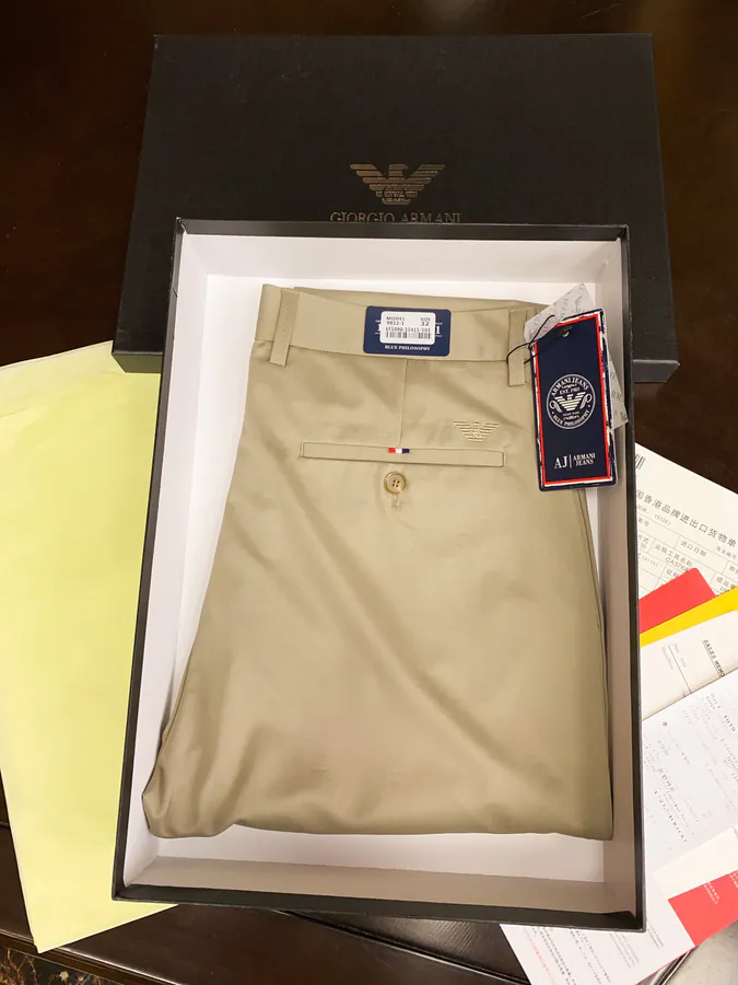 Armani High End Casual Chino Pants