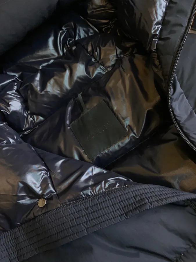 Moncler Madeira Men's Down Jacket with 3D Embossed Lettering