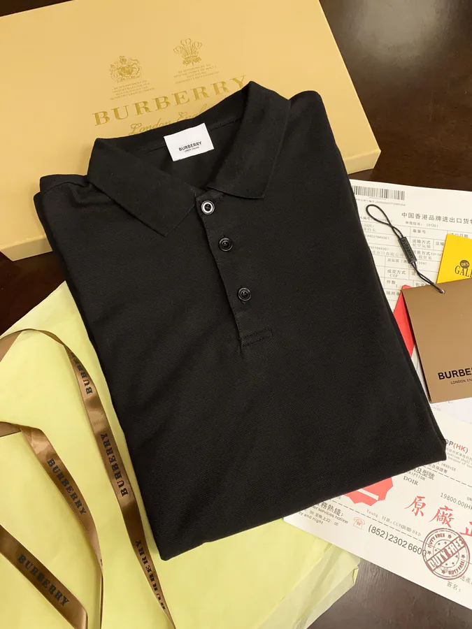 BBR Polo Shirt Classic Collar with Embroidered Lettering, Premium Fabric