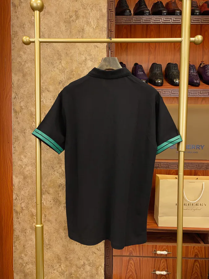 BBR Polo Shirt Classic Collar with Embroidered Lettering, Premium Fabric