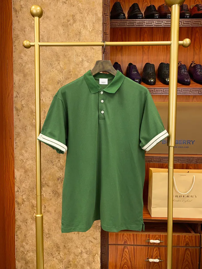 BBR Premium Polo Shirt Classic Stitched Letter Detail, Elegant Collar