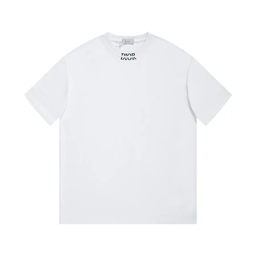 CD Di*Or Print Letter Short Sleeve T Shirt