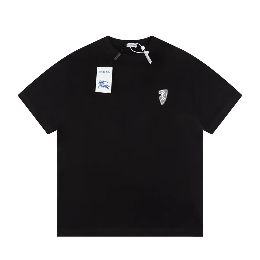 Burberry Barbour Print T Shirt Unisex, Loose Fit