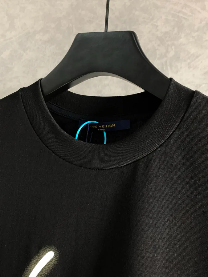 1V Loro Piana New Creative Letter Short Sleeve T shirt