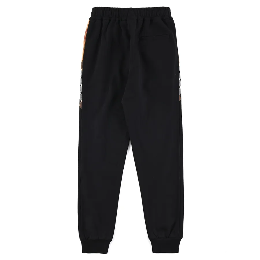 BURBERRY Classic Tartan Patch Logo Trousers