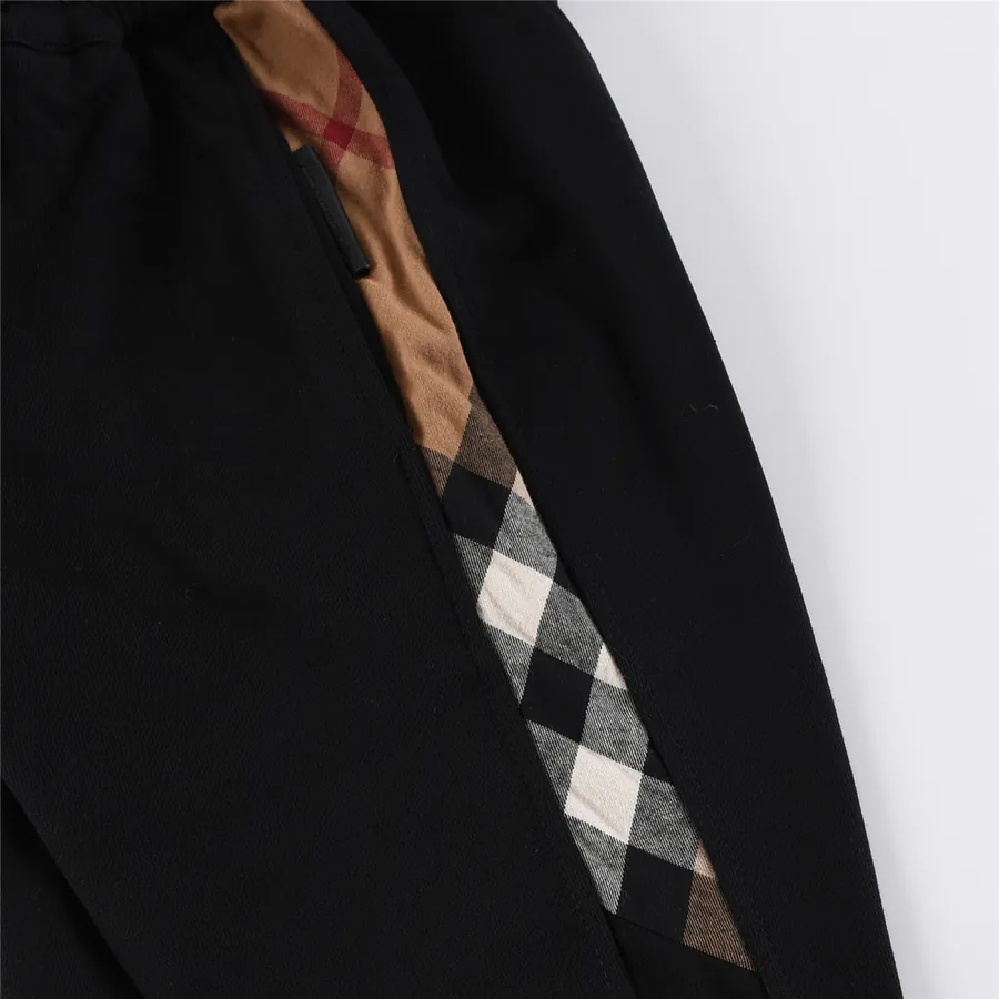 BURBERRY Classic Tartan Patch Logo Trousers