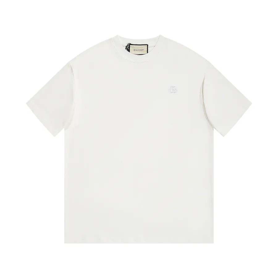 Double G Embroidered Letter T Shirt