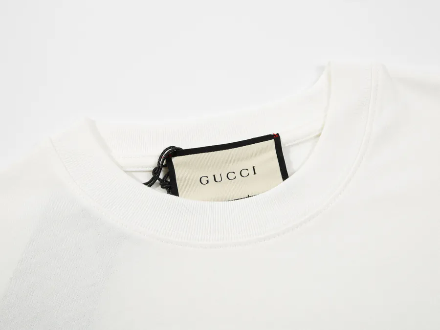 Double G Embroidered Letter T Shirt