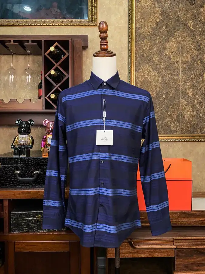 Hermès Men's Shirt Premium Fabric, Perfect Fit
