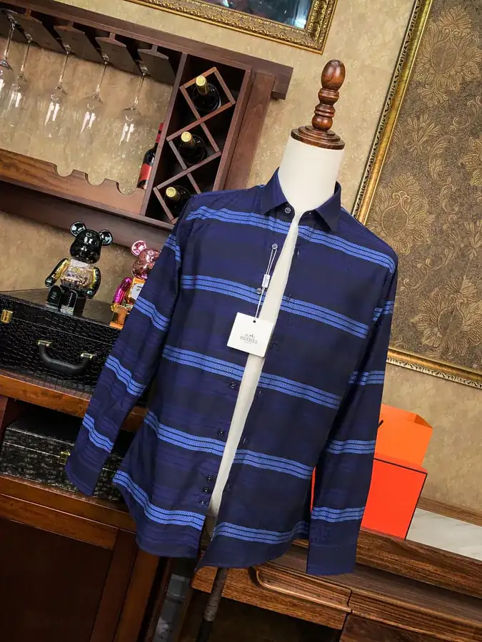Hermès Men's Shirt Premium Fabric, Perfect Fit
