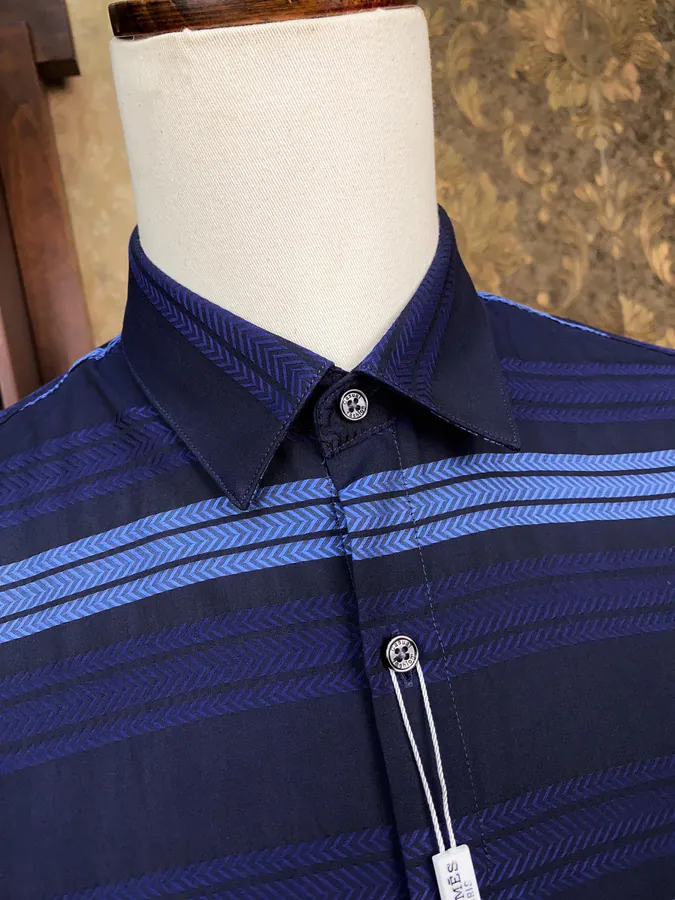 Hermès Men's Shirt Premium Fabric, Perfect Fit