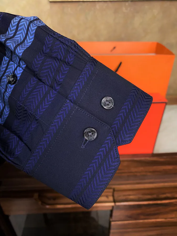 Hermès Men's Shirt Premium Fabric, Perfect Fit