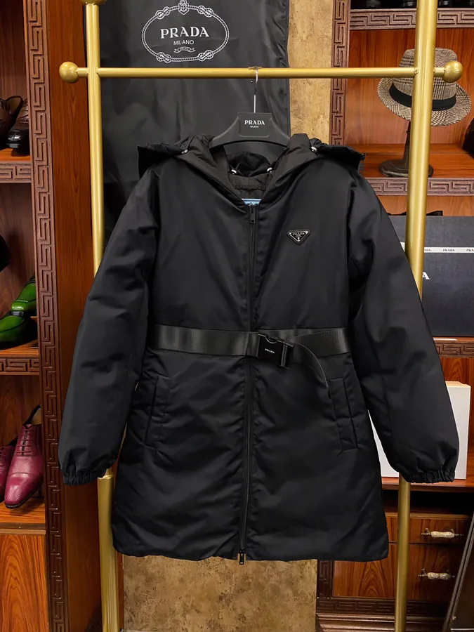 PRAD@ Regenerative Nylon Down Coat with Adjustable Hood