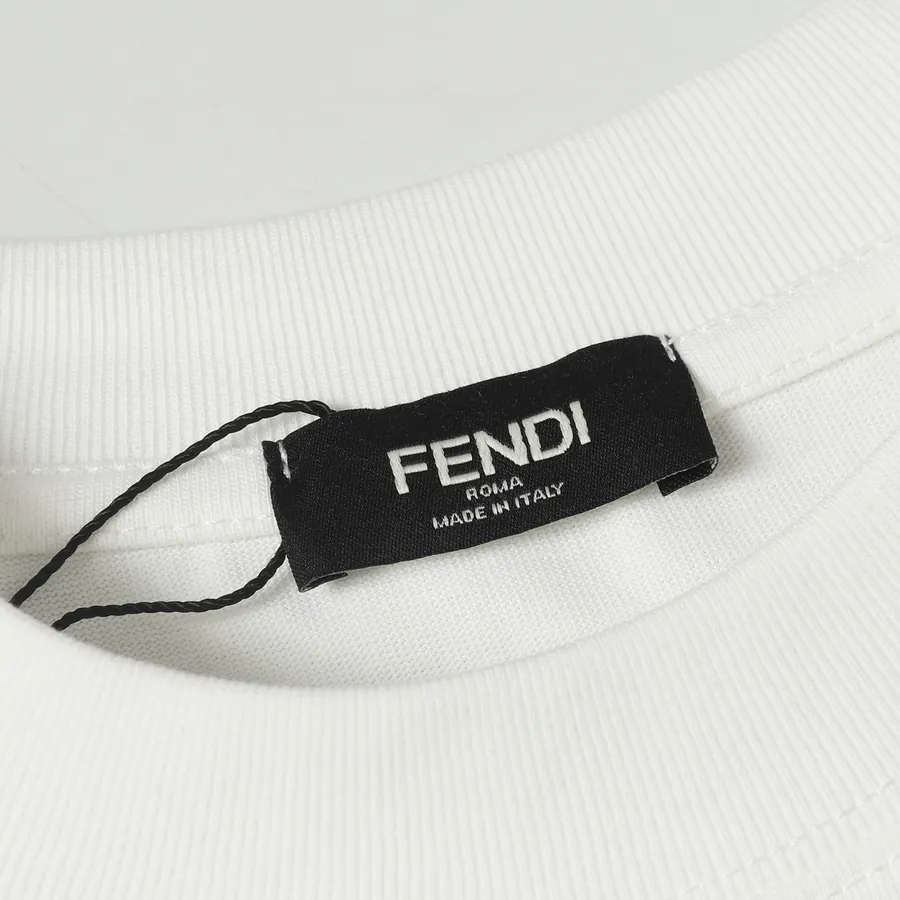Fendi New Logo Print T Shirt Casual Style