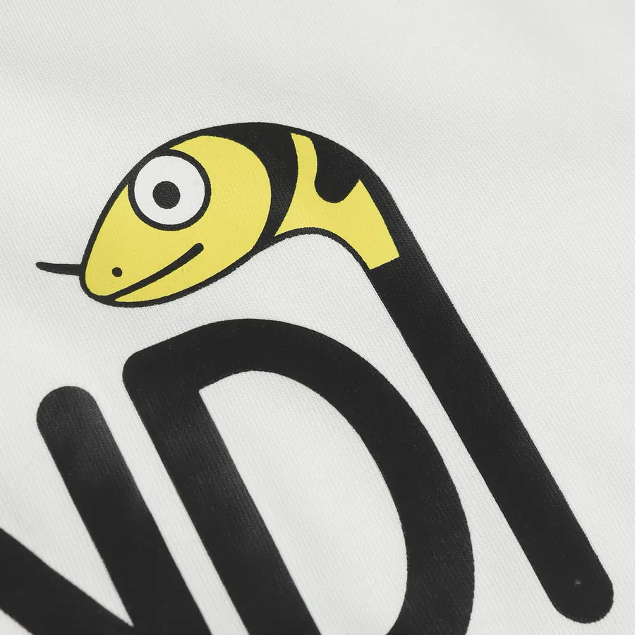 Fendi New Logo Print T Shirt Casual Style