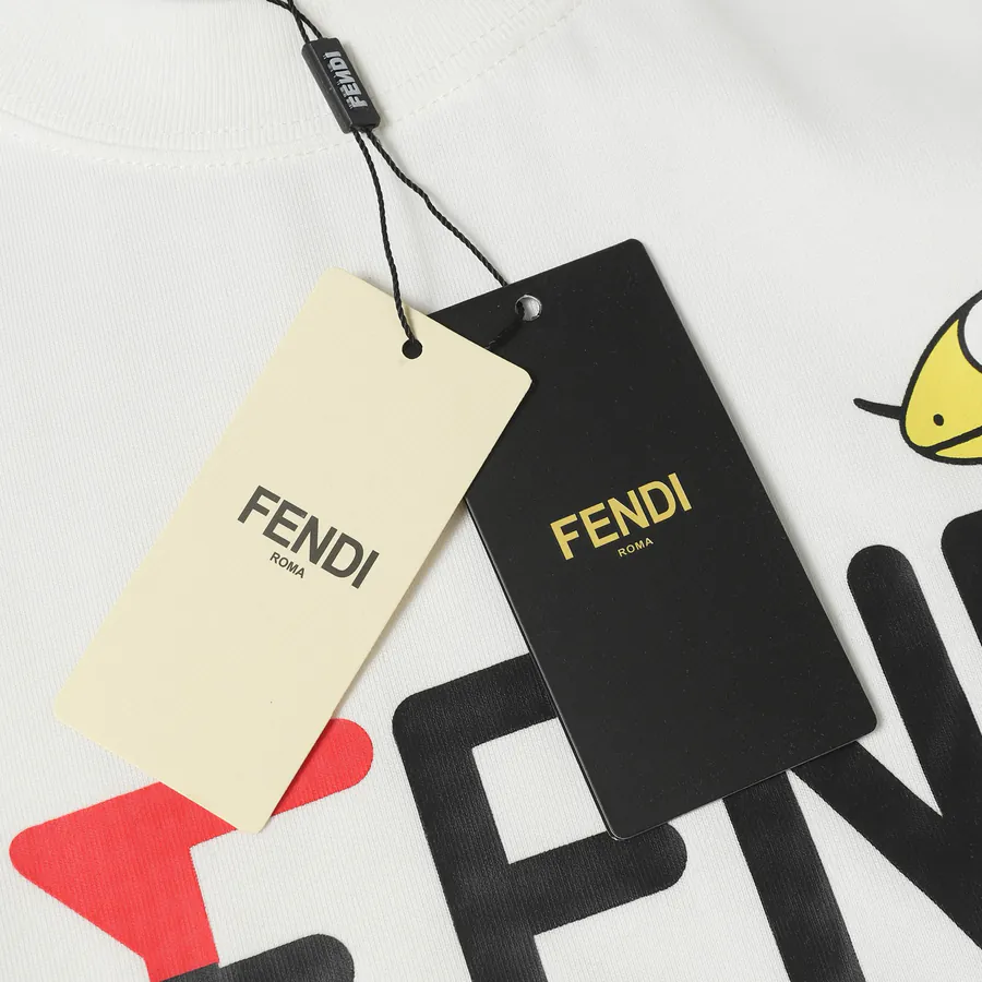 Fendi New Logo Print T Shirt Casual Style