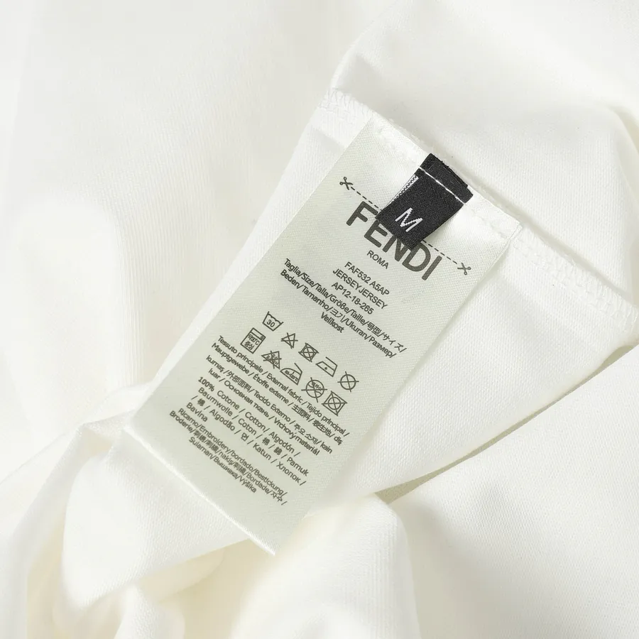 Fendi New Logo Print T Shirt Casual Style