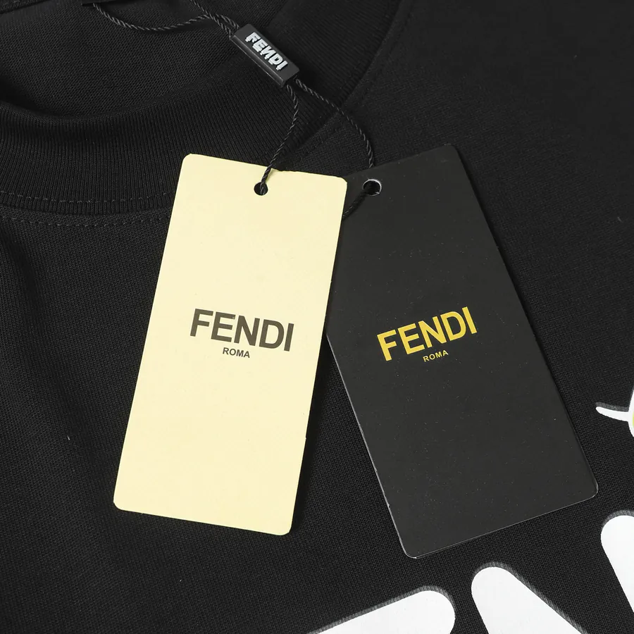 Fendi New Logo Print T Shirt Casual Style
