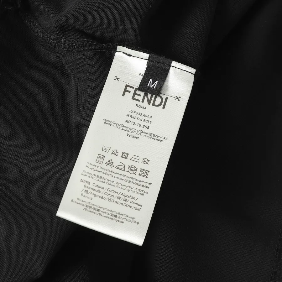 Fendi New Logo Print T Shirt Casual Style
