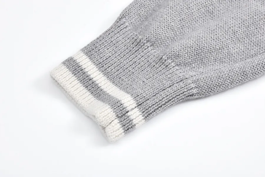 CD 24FW Letter Embroidery Wool Cardigan