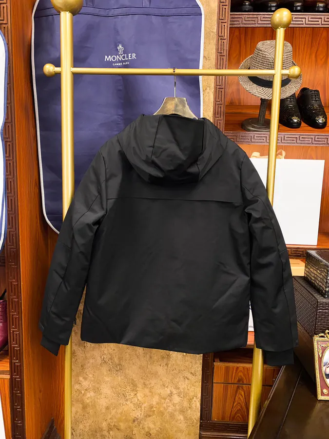 Moncler Ski Jacket Premium Quality, Black and Navy Blue, 95% Down Fill