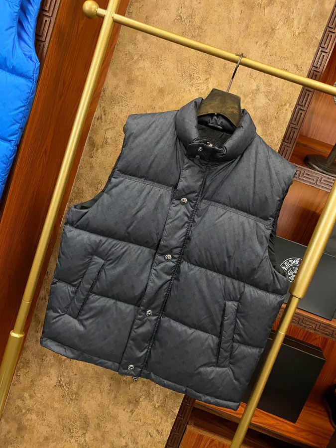 Come Hearts Dark Pattern Down Vest
