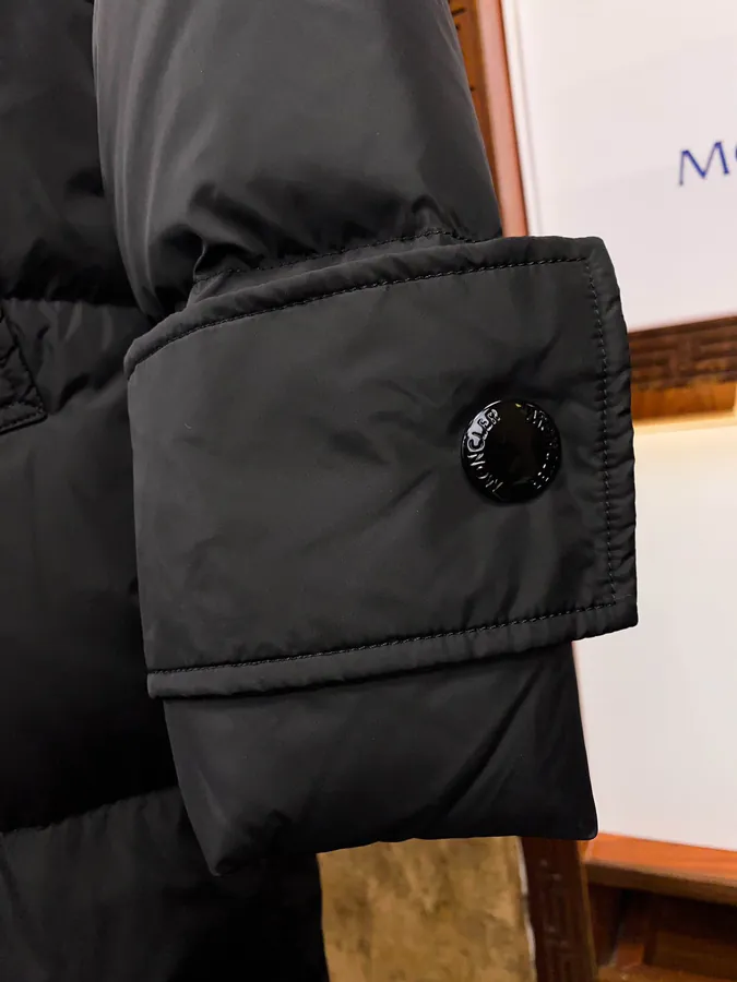 Moncler Fox Fur Trim Long Coat for Women