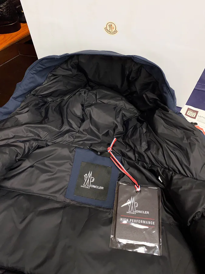Moncler Ski Jacket Premium Quality, Black and Navy Blue, Sporty Outdoor Style